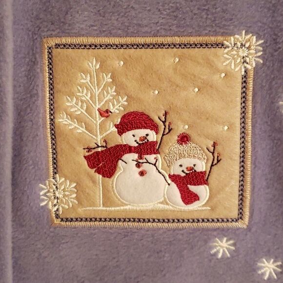 NWOT Croft & Barrow Blue Fleece Cardigan Sz L - Picture 2 of 7